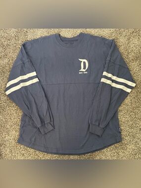 Unisex Adult Disneyland Resort Long Sleeve Spirit Jersey Shirt Blue Size L